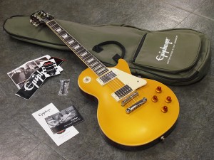 エピフォン レスポール スタンダード std GOLD TOP GT ゴールド　トップ　メタリック　1957　初心者入門