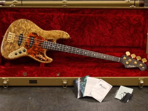 モモセ BACCHUS  deviser JAZZ BASS マーブルウッド　BURL MAPLE 　バールメイプル