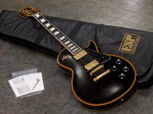 エドワーズ　レスポール　カスタム　custom ebony エボニー　ラッカー　ESP navigator ナビゲーター