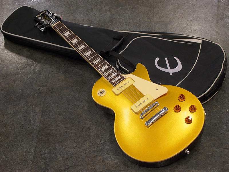 Epiphone Les Paul Standard 1956 Gold Top 税込販売価格 36 800 中古品 P 90を搭載したゴールドトップのレスポール スタンダードです 状態の良い中古品です 浜松の中古楽器の買取 販売 ギターとリペア 修理 の事ならソニックス