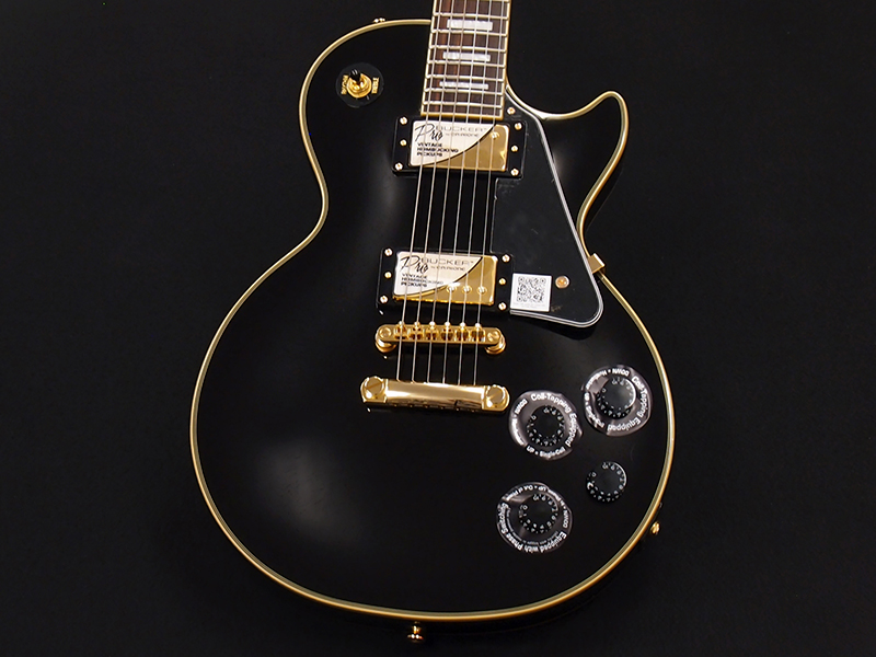 Epiphone Les Paul Custom Pro Ebony 税込販売価格 63 800 新品 ギブソンさながらの美しいルックスとレスポールならではの力強いトーン コイルタップ機能付 浜松の中古楽器の買取 販売 ギターとリペア 修理 の事ならソニックス