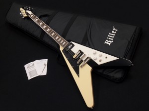 エドワーズ　フライング V マイケル　シェンカー　michael schenker Flying v 白黒 black