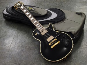 エピフォン　レスポール　カスタム　オービル　バイ　ギブソン　orvill by Gibson 日本製　ビギナー japan 国産 寺田楽器　テラダ　terada 山野 yamano Black BLK 黒　ブラック