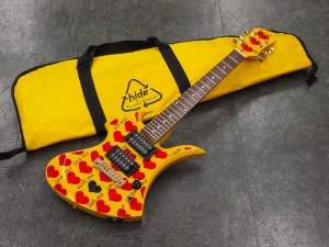 フェルナンデス ヒデ　hide x エックス　ジャパン　japan model モデル　イエローハート　バーニー　fernandes  mini guitar ミニギター　モッキンバード　mockingbird スピーカー内蔵