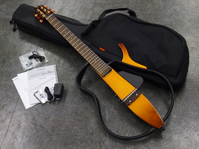 YAMAHA SLG110S NAT 税込販売価格 ￥49,800- 中古 すぐれた静粛性と抜群の弾きやすさで人気の”サイレントギター”。状態