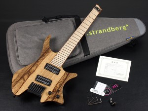 ストランドバーグ　Boden J-Series J6 Standard　ボーデン　jシリーズ　ヘッドレス　steinberger スタインバーガー　headless guitar  7-strings 7弦　7st ナチュラル　ブラック　リンバ　メイプル maple　スタンダード