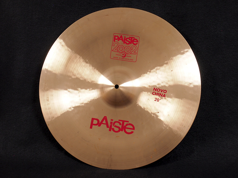 Paiste 2002 NOVO CHINA 20 税込販売価格 ￥21,600- 中古 カップが独特な形状のチャイナシンバル、NOVO。抜群