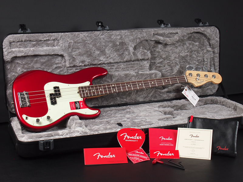 Fender American Professional Precision Bass Candy Apple Red 税込