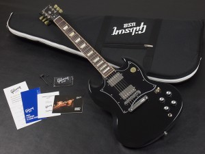 ギブソン スタンダード 1967 1961 61 reissue 黒　ブラック　black エボニー　EB BLK リイシュー レスポール　USA ラージピックガード　large pickguard 1968 1696 67 68 69 STD 2017 2018