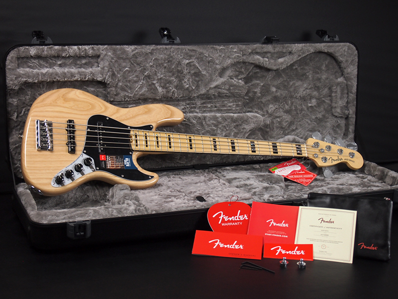 Fender American Elite Jazz Bass V Ash Natural 税込販売価格