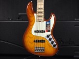 フェンダー　アメリカン エリート　ジャズベース　Deluxe デラックス ビンテージ vintage standard スタンダード　5st 5弦　Maple Neck MN　アクティブ　active JB 62 64 タバコ　サンバースト