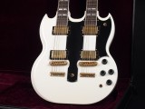 ギブソン SG DOUBLE NECK Limited Edition Alpine White ANTIQUE ダブルネック ドン フェルダー ジミー ペイジ アンティーク ホワイト アルペン Don Felder Jimmy Page Eagles イーグルス レッド ツェッペリン Led Zeppelin EDS1275 CS Custom shop カスタムショップ