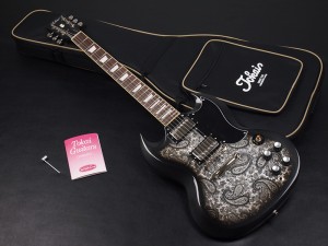 トーカイ レスポール 東海楽器　japan ジャパン ブラック ペイズリー バースト 限定 limited LTD FSR Order Special sg210 SG215 SG124 sg88 sg118 sg52 standard custom カスタム オーダーメイド 国産 日本製 made in japan MIJ Black Paisley Burst