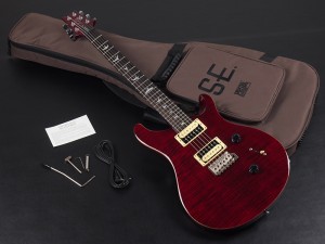 ポール リード スミス PRS Paul reed Smith カスタム ブラックチェリー ブラック チェリー スカーレット レッド scarlet red 22 10top first CE24 初心者 入門 ビギナー 女性 女子 サンタナ santana