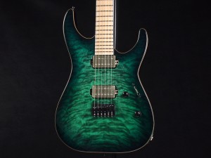 E-II　M-II NT HIPSHOT Black Turquoise Burst