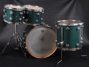 dw Collector's Maple Drum set emerald oil Stain エメラルド　ドラムセット