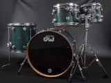 dw Collector's Maple Drum set emerald oil Stain エメラルド　ドラムセット