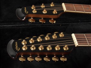 Ovation　CSE225-RRB Ruby Red Burst Double Neck