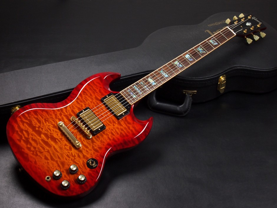 Gibson Custom Shop SG Elegant Quilt Top Firemist 税込販売価格 ￥298,000 中古 美しいキルテッド・トップの”Custom Shop