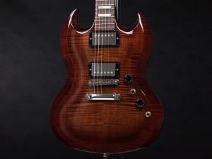 ギブソン シュプリーム supreme ディアブロ カーブド LTD Deluxe DLX Special 16 チェリー ESP Viper バイパー ヴァイパー 24F Flame top AAA フレーム トラ杢