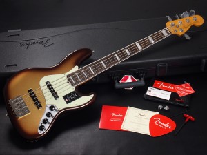 アメリカン ウルトラ ジャズベース Elite Deluxe vintage standard STD 5st 5弦 RW active JB 62 モカバースト made in USA アメリカ製