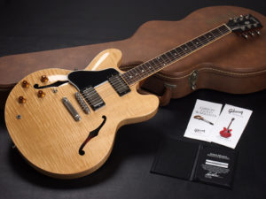 ES335 FIG LH AN NAT 左用 レフトハンド レフティ Lefty メンフィス Nashville Custom shop 1958 1959 1963 58 59 63 ナチュラル