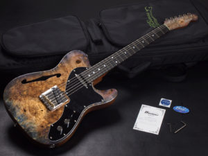 モモセ BACCHUS Deviser Handmade Telecaster TH TL Thinline 日本製 japan 2020 プレミアム Limited edition LTD Blue