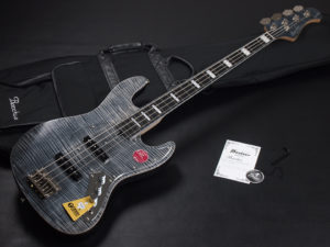 Craft Series momose Jazz Bass JB woodline 417 ウッドライン WL-434 Flame Maple 黒 Black オイル CTM カスタム Limited