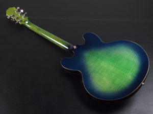 Limited Edition ES-335 Pro LTD アクアマリン iguana Blue Green Burst Sheraton Riviera ドット セミアコ AQM AM アクア