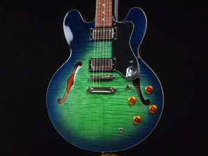 Limited Edition ES-335 Pro LTD アクアマリン iguana Blue Green Burst Sheraton Riviera ドット セミアコ AQM AM アクア