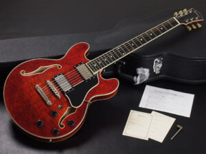 セミアコ Ibanez semi acoustic aco ES-335 ES-339 ES-336 Gibson Antique Red jazz Blues small 小型 mini T-386 T-186