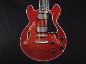 セミアコ Ibanez semi acoustic aco ES-335 ES-339 ES-336 Gibson Antique Red jazz Blues small 小型 mini T-386 T-186