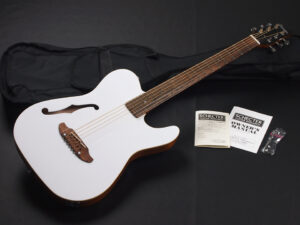 Telecaster Acoustasonic Fender アコースタソニック godin ゴダン エレアコ thin body 薄型 cooder CS-520 女子 女性 子供 初心者 WHT