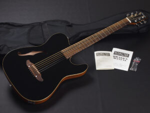 Telecaster Acoustasonic Fender アコースタソニック godin ゴダン エレアコ thin body 薄型 cooder CS-520 女子 女性 子供 初心者 BLK