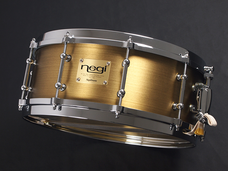 Negi Drums BRS1455D-KBS ブラス スネアドラム「古美真鍮」 14″ x 5.5″ 税込販売価格 ￥67,200- 新品