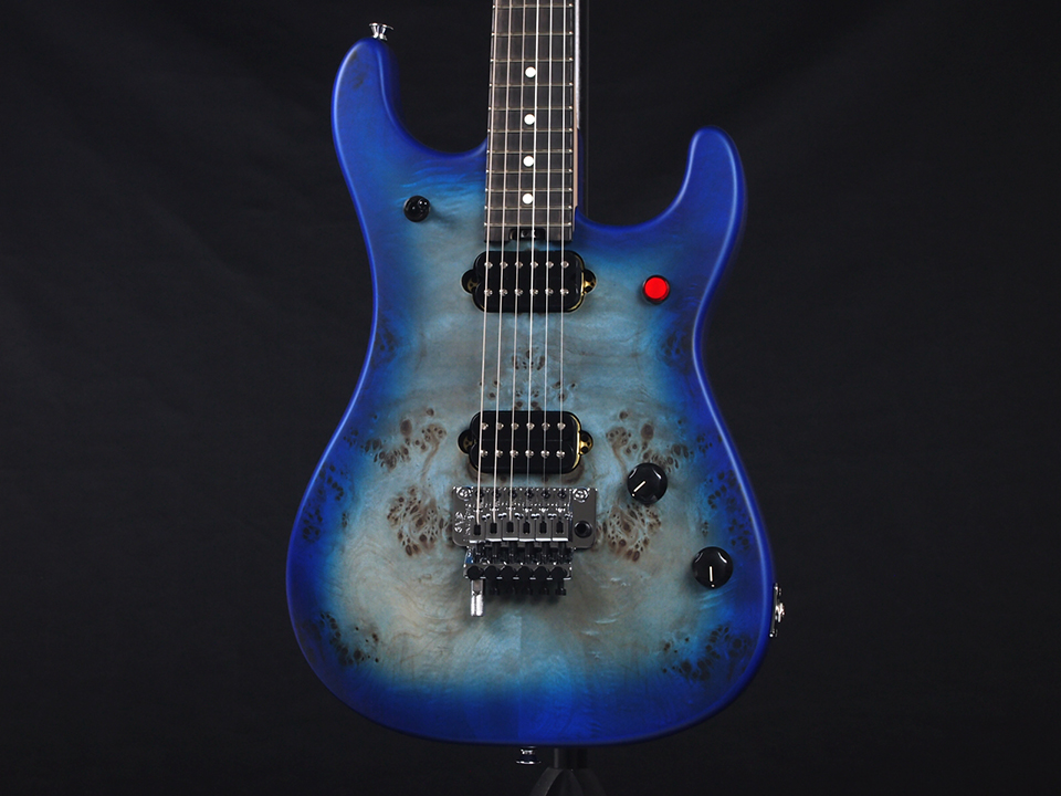 EVH 5150 Series Deluxe Poplar Burl Ebony Fingerboard Aqua Burst