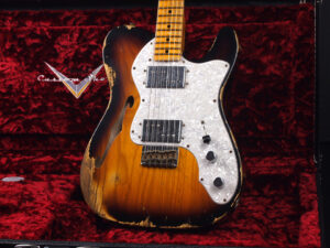 CS Team Build Master Built テレキャスター シンライン '72 Semi Hollow ビンテージ カスタム CTM USA カスタムショップ Ash アッシュ セミアコ