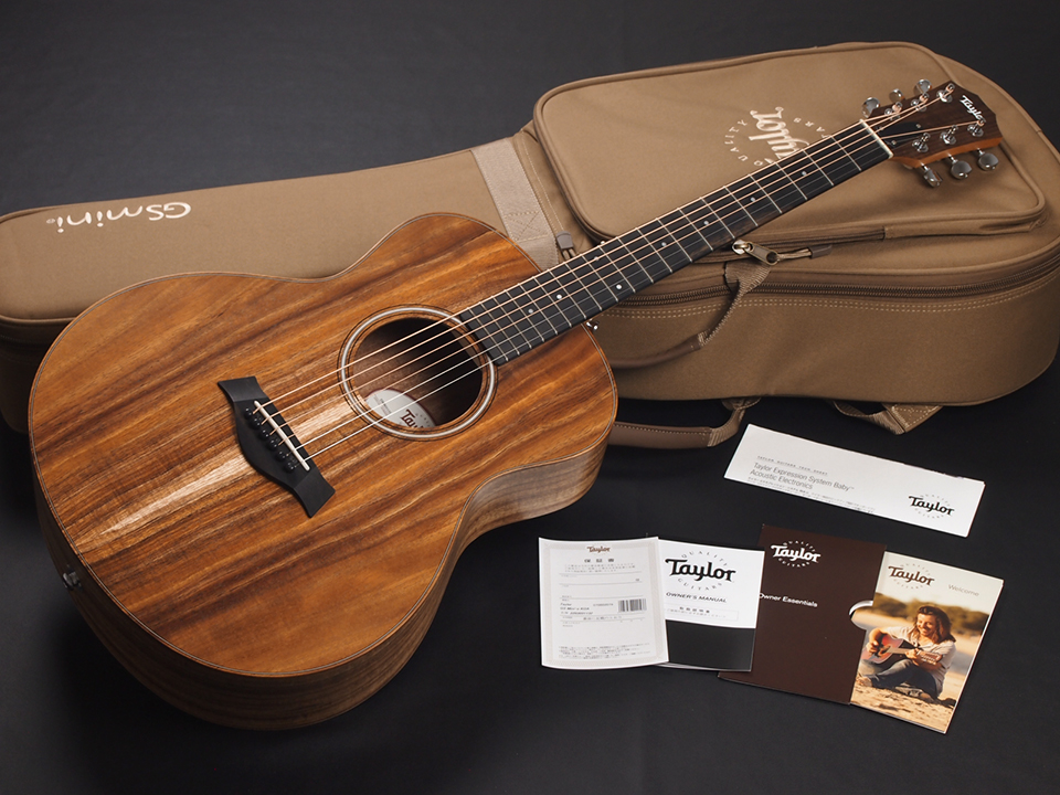 Taylor GS Mini-e Koa 税込販売価格 ￥123,200- 新品 オールハワイアンコア・ボディにES2ピックアップを搭載した