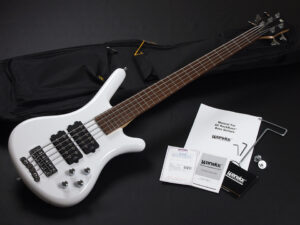 コルベット HH Active アクティブ spector thumb fortless streamer ibanez SR 初心者 入門 小型 女子 女性 白 ホワイト white 5弦 5st