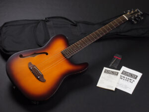 Telecaster Acoustasonic Fender アコースタソニック godin エレアコ thin body 薄型 女性 女子 子供 初心者 satin Sunburst SB VS