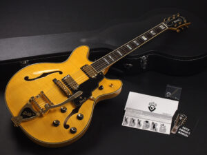 セミアコ Gibson Bigsby ビグスビー スターファイヤー ES-335 Amber Natural Heritage epiphone sheraton Riviera Gretsch DC