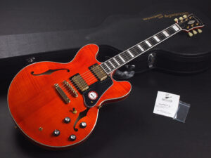 エクセルバート Trans Red 赤 レッド チェリー Cherry STD es-335 semi made in Japan 日本製 momose 345 355 HEADWAY セミアコ