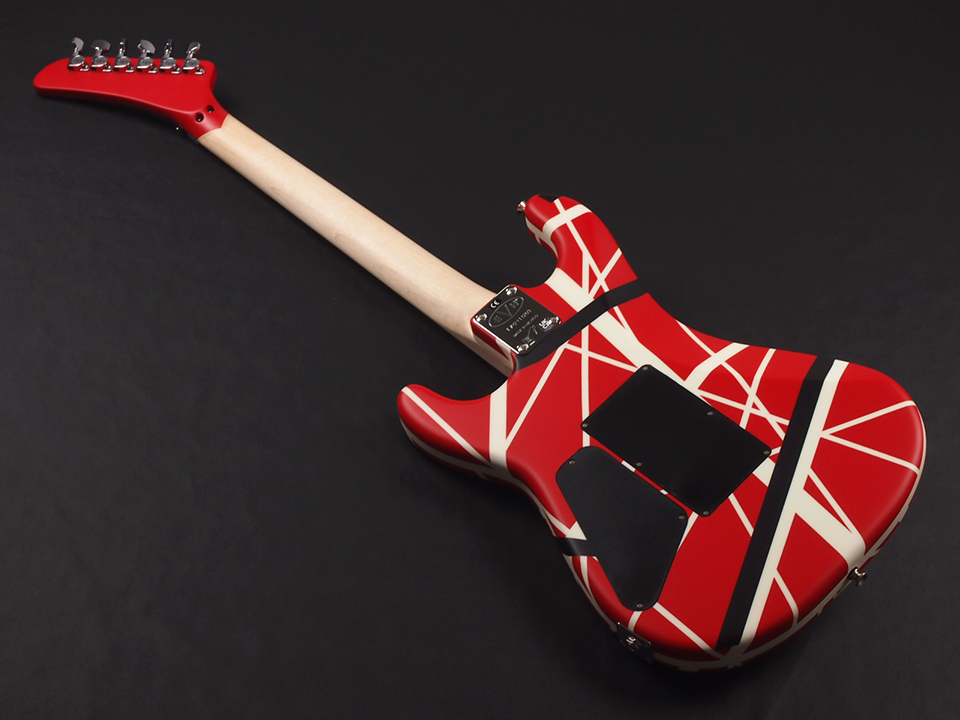 EVH Striped Series 5150 Maple Fingerboard Red with Black and White