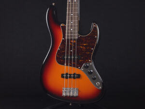 ジャズベース Global series woodline w-line ウッドライン fender jazz Bass JB62 初心者 入門 子供 女子 ビギナー 3 tone Sunburst