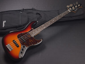 ジャズベース Global series woodline w-line ウッドライン fender jazz Bass JB62 初心者 入門 子供 女子 ビギナー 3 tone Sunburst