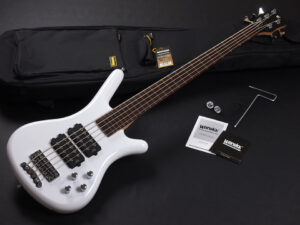 コルベット HH アクティブ spector thumb fortless streamer ibanez SR 初心者 入門 小型 女子 女性 子供 5弦 5st White High Polish