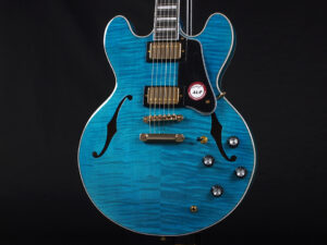 エクセルバート standard es-335 semi Hollow FGN Fujigen made in 日本製 momose Deviser Aquamarine Blue 青 ブルー アクア