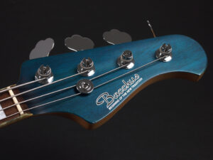 バッカス handmade series ウッドライン momose WL-JB fender jazz Bass Made in Japan 日本製 青 オイル leather 革 レザー ブルー