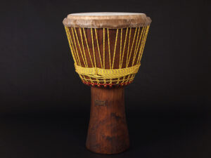 djembe jembe jenbe yembe sanbanyi DunDun トライバルビート カンバラ コートジボワール ジュンジュン　ジャンベ くり抜き　木製　ヤギ皮　ケンケニ　サンバン　ジュンジュン　バチ　ベル