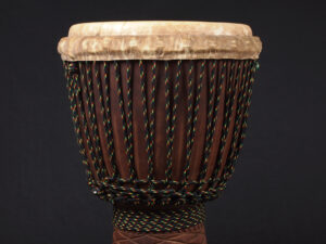 djembe jembe jenbe yembe sanbanyi DunDun トライバルビート カンバラ コートジボワール ジュンジュン　ジャンベ くり抜き　木製　ヤギ皮　ケンケニ　サンバン　ジュンジュン　バチ　ベル